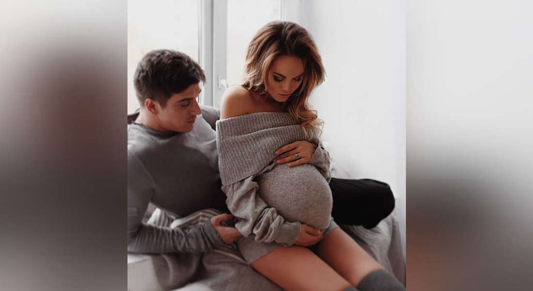 фото беременной девушки с мужем