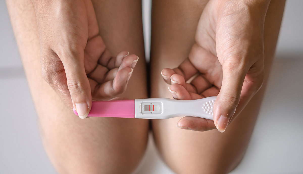 тест на беременность положительный